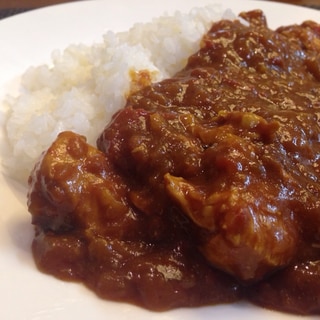 トマトと玉ねぎの煮こみチキンカレー☆